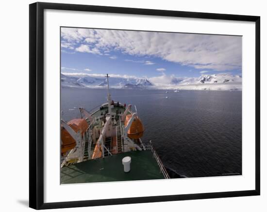 Antarctic Dream Ship, Gerlache Strait, Antarctic Peninsula, Antarctica, Polar Regions-Sergio Pitamitz-Framed Photographic Print