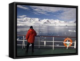 Antarctic Dream Ship Gerlache Strait, Antarctic Peninsula, Antarctica, Polar Regions-Sergio Pitamitz-Framed Stretched Canvas