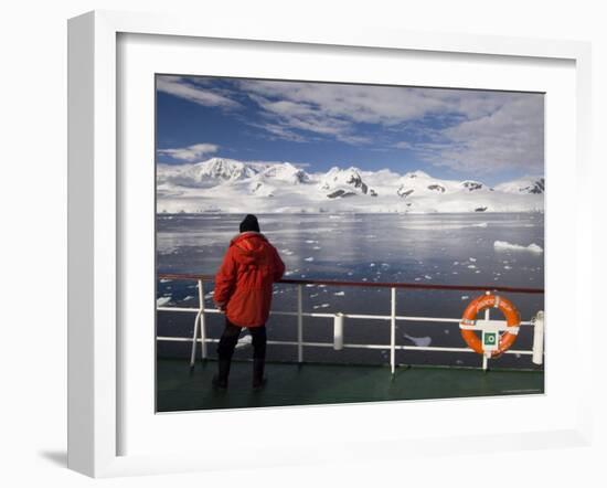 Antarctic Dream Ship Gerlache Strait, Antarctic Peninsula, Antarctica, Polar Regions-Sergio Pitamitz-Framed Photographic Print