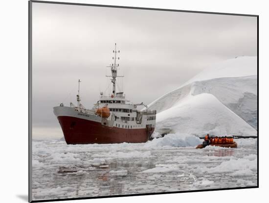 Antarctic Dream Ship, Paradise Bay, Antarctic Peninsula, Antarctica, Polar Regions-Sergio Pitamitz-Mounted Photographic Print