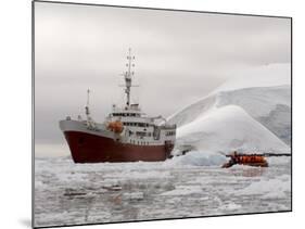 Antarctic Dream Ship, Paradise Bay, Antarctic Peninsula, Antarctica, Polar Regions-Sergio Pitamitz-Mounted Photographic Print