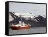Antarctic Dream Ship, Telephone Bay, Deception Island, South Shetland Islands-Sergio Pitamitz-Framed Stretched Canvas