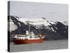 Antarctic Dream Ship, Telephone Bay, Deception Island, South Shetland Islands-Sergio Pitamitz-Stretched Canvas