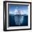 Antarctic Iceberg in the Ocean. Beautiful Polar Sea Background.-Sergey Nivens-Framed Art Print