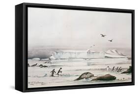 Antarctic Landscape-Edward Adrian Wilson-Framed Stretched Canvas