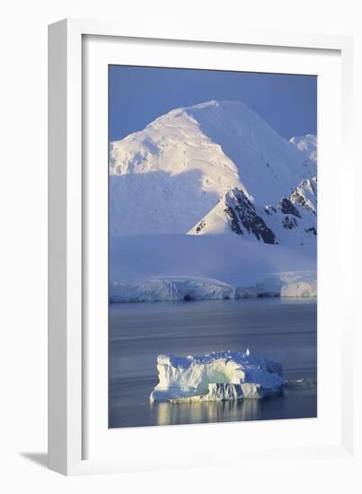 Antarctic Midnight Sunlight-Paul Souders-Framed Photographic Print