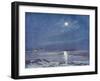 Antarctic Moon-null-Framed Art Print