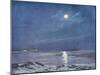 Antarctic Moon-null-Mounted Art Print