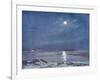 Antarctic Moon-null-Framed Art Print