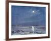 Antarctic Moon-null-Framed Art Print