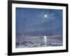 Antarctic Moon-null-Framed Art Print