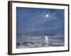 Antarctic Moon-null-Framed Art Print