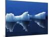 Antarctic Peninsula, Paradise Harbour, Icebergs Colours and Shapes at the Chilean Base in Paradise -Mark Hannaford-Mounted Photographic Print
