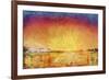 Antarctic Sunset, Admiralty Inlet, Joinville Land, February 1902-null-Framed Giclee Print