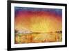 Antarctic Sunset, Admiralty Inlet, Joinville Land, February 1902-null-Framed Giclee Print