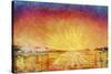 Antarctic Sunset, Admiralty Inlet, Joinville Land, February 1902-null-Stretched Canvas