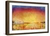 Antarctic Sunset, Admiralty Inlet, Joinville Land, February 1902-null-Framed Giclee Print