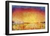 Antarctic Sunset, Admiralty Inlet, Joinville Land, February 1902-null-Framed Giclee Print