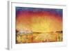 Antarctic Sunset, Admiralty Inlet, Joinville Land, February 1902-null-Framed Giclee Print