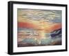 Antarctic Sunset-null-Framed Art Print