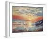 Antarctic Sunset-null-Framed Art Print