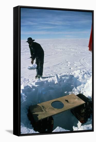 Antarctic Toilet-David Vaughan-Framed Stretched Canvas