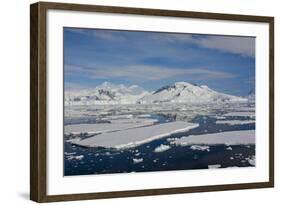 Antarctica. Antarctic Circle. Adelaide Island. the Gullet. Ice Floes-Inger Hogstrom-Framed Photographic Print