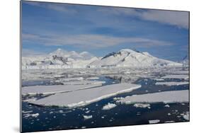 Antarctica. Antarctic Circle. Adelaide Island. the Gullet. Ice Floes-Inger Hogstrom-Mounted Photographic Print