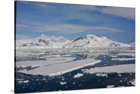Antarctica. Antarctic Circle. Adelaide Island. the Gullet. Ice Floes-Inger Hogstrom-Stretched Canvas