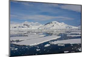 Antarctica. Antarctic Circle. Adelaide Island. the Gullet. Ice Floes-Inger Hogstrom-Mounted Photographic Print