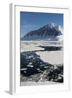 Antarctica. Antarctic Peninsula. the Gullet. Ice Floes and Brash Ice-Inger Hogstrom-Framed Photographic Print