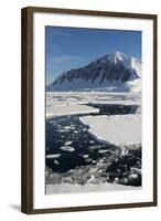 Antarctica. Antarctic Peninsula. the Gullet. Ice Floes and Brash Ice-Inger Hogstrom-Framed Photographic Print