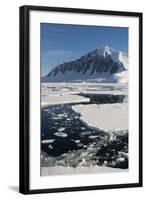 Antarctica. Antarctic Peninsula. the Gullet. Ice Floes and Brash Ice-Inger Hogstrom-Framed Photographic Print