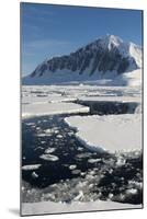 Antarctica. Antarctic Peninsula. the Gullet. Ice Floes and Brash Ice-Inger Hogstrom-Mounted Photographic Print