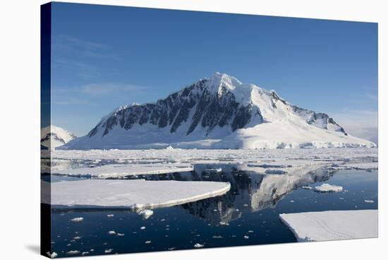 Antarctica. Antarctic Peninsula. the Gullet. Ice Floes and Brash Ice-Inger Hogstrom-Stretched Canvas