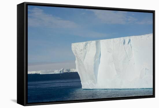 Antarctica. Antarctic Sound. Giant Tabular Iceberg-Inger Hogstrom-Framed Stretched Canvas