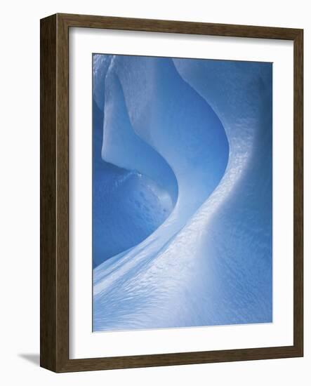 Antarctica, Blue ice, fine art, close-up-George Theodore-Framed Photographic Print
