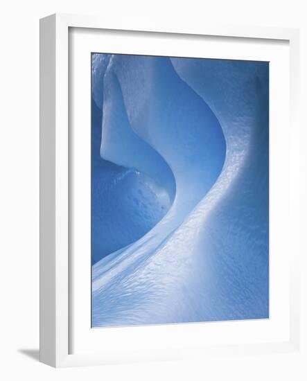 Antarctica, Blue ice, fine art, close-up-George Theodore-Framed Photographic Print