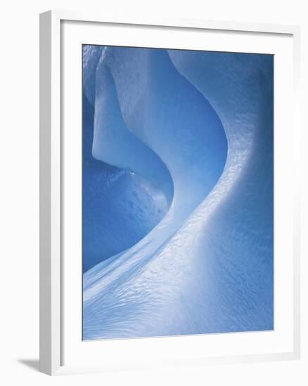 Antarctica, Blue ice, fine art, close-up-George Theodore-Framed Photographic Print