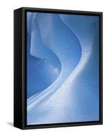 Antarctica, Blue ice, fine art, close-up-George Theodore-Framed Stretched Canvas