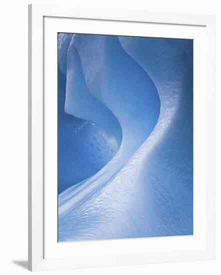 Antarctica, Blue ice, fine art, close-up-George Theodore-Framed Photographic Print