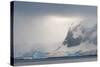 Antarctica. Bransfield Strait. Iceberg under Stormy Skies-Inger Hogstrom-Stretched Canvas