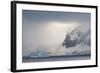 Antarctica. Bransfield Strait. Iceberg under Stormy Skies-Inger Hogstrom-Framed Photographic Print