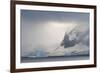 Antarctica. Bransfield Strait. Iceberg under Stormy Skies-Inger Hogstrom-Framed Photographic Print