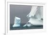 Antarctica. Bransfield Strait. Iceberg under Stormy Skies-Inger Hogstrom-Framed Photographic Print