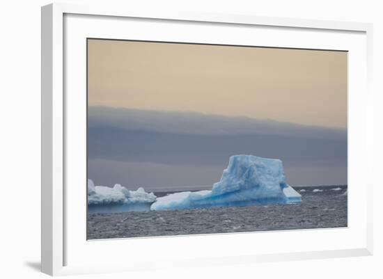 Antarctica. Brown Bluff. Bright Blue Iceberg-Inger Hogstrom-Framed Photographic Print