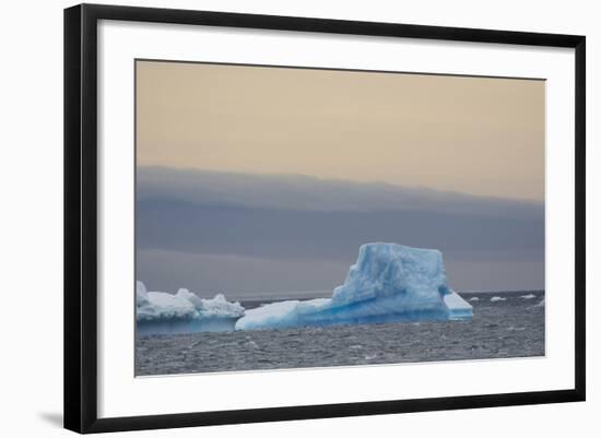 Antarctica. Brown Bluff. Bright Blue Iceberg-Inger Hogstrom-Framed Photographic Print