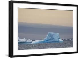 Antarctica. Brown Bluff. Bright Blue Iceberg-Inger Hogstrom-Framed Photographic Print