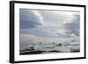 Antarctica. Brown Bluff. Lenticular Clouds Show Katabatic Winds-Inger Hogstrom-Framed Photographic Print