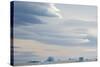 Antarctica. Brown Bluff. Lenticular Clouds Show Katabatic Winds-Inger Hogstrom-Stretched Canvas